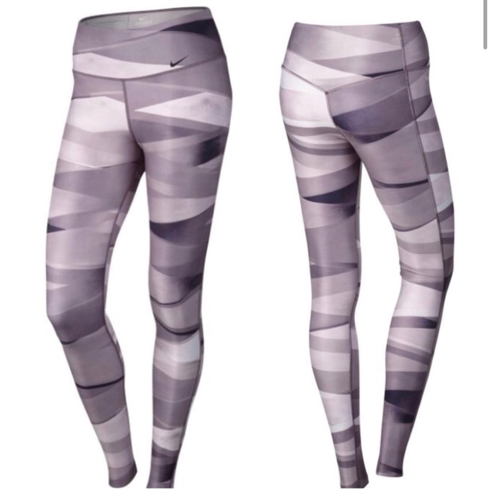 Nike Power Legend Ribbon Wrap Training Tights in Lilac
